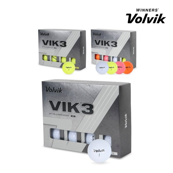 [볼빅 정품] 25년 신상품 VIK3 빅3 골프공 골프볼 3피스