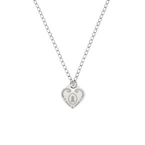 love code necklace-silver