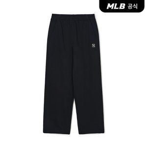 MLB [코리아공식] 베이직 스몰로고 투웨이 와이드팬츠 NY (Black)