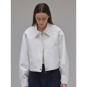 DOT COLLAR JACKET (WHITE)