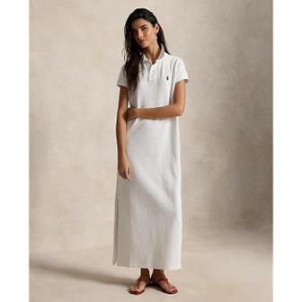 폴로 랄프 로렌 여성 코튼 메시 폴로 드레스(WMPODRSNFA20872100)