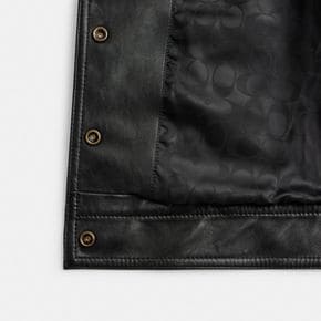 [공식] 스냅 프론트 슈렁큰 재킷 CM397 BLK