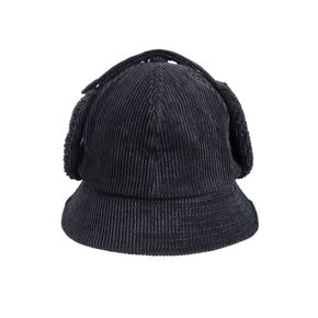 BIRDIE 2-way Earflap Bucket 버디 코듀로이 덤블 버킷햇 BLACK