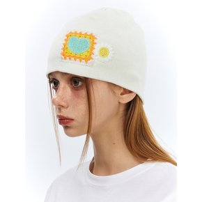 Patch Beanie Ivory