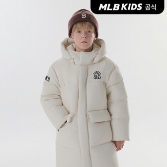 MLB키즈 (공식)24FW 베이직 스포티브 구스 롱다운 NY (D.Cream) 7ADJB0346-50CRD