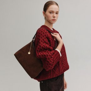 수잔 스웨이드 호보백_다크 브라운 / SUSAN SUEDE HOBO BAG_DARK BROWN