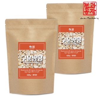 견과공장 미국산 구운땅콩 900g(450gx2봉) 햇 볶음땅콩 깐땅콩