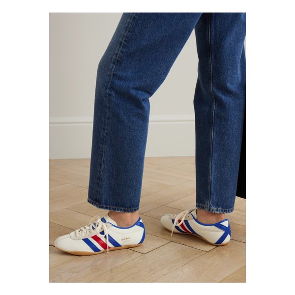 도쿄 가죽 스웨이드 트리밍 메시 스니커즈 화이트 46376663162926201