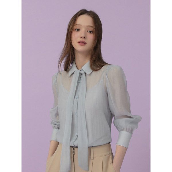 모너 시스루 슬리브리스