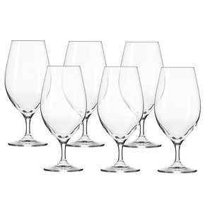 맥주잔 하모니 400ML 6개 비어컵 고블렛잔 크리스탈