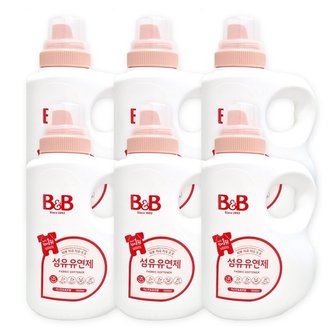 비앤비 섬유유연제 자스민 용기 1500ml X 6개