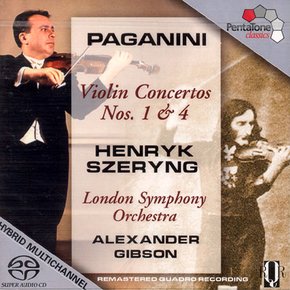 NICOLO PAGANINI - VIOLIN CONCERTOS 1 & 4/ ALEXANDER GIBSON, HENRYK SZERYNG SACD HYBRID 파