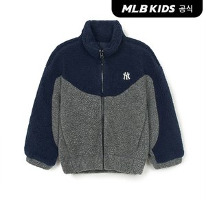 MLB키즈 (공식)24FW 데일리 아웃도어 배색 후리스 7AFDR0146-50MGD