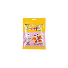 재료 조형만들기 색깔점토 클레이50G 분홍 100P