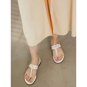 MD1107s Flip Flop Flat Sandals_Ivory