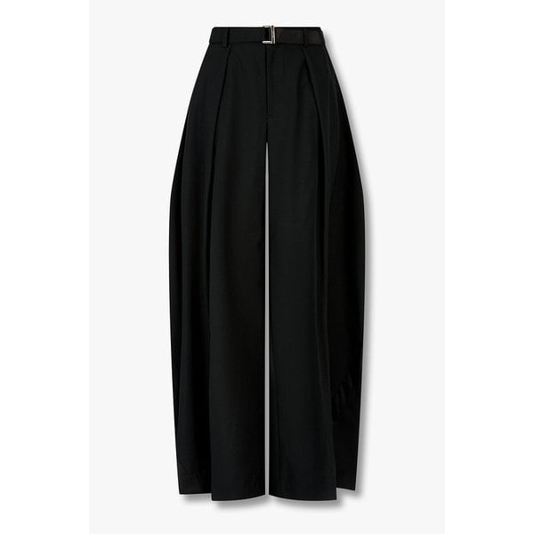 여성 원 턱 슈팅 와이드 팬츠 6416111102000