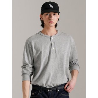 퍼스텝 스테이블 헨리넥 긴팔티 그레이 SJLT4748