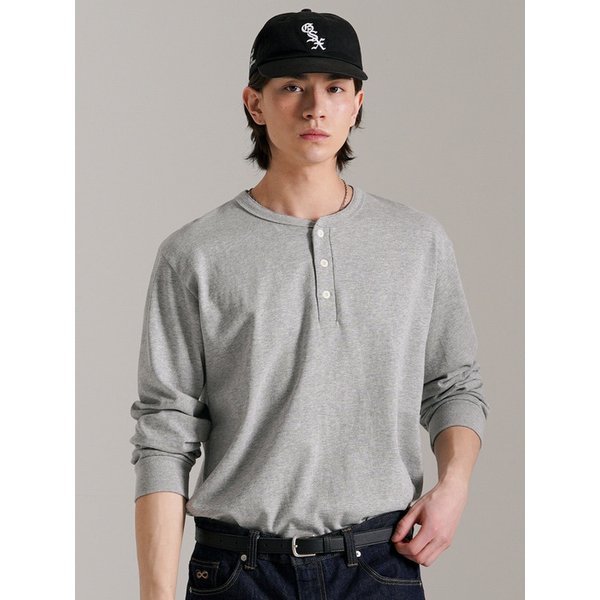 스테이블 헨리넥 긴팔티 그레이 SJLT4748