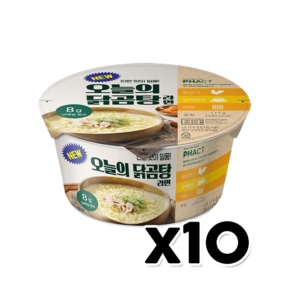 NEW 오늘의닭곰탕 컵라면 큰컵사발면 111g x 10개