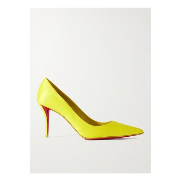 아포스트로파 새틴 펌프스 80mm 옐로 1647597349511521