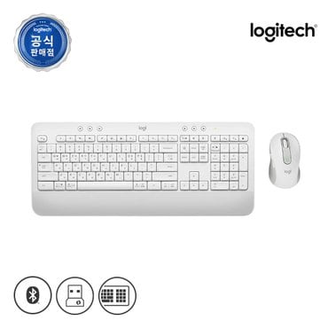 Logitech [로지텍 코리아]로지텍 시그니처 MK650 무선 키보드 마우스 콤보[오프화이트]