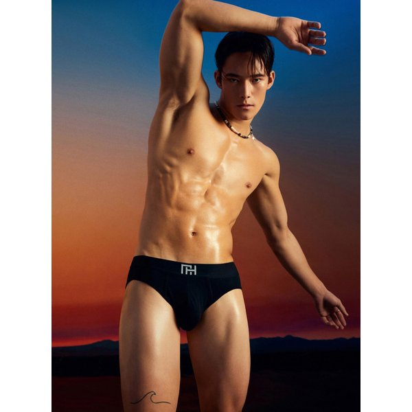 MY HOMESICK BOLD MONOLOGO BRIEF BLACK