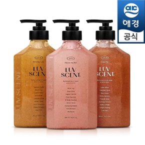 럽센트 스크럽워시 코지파이어/플라워마켓/벌스데이케이크 500ml X3개 택 1