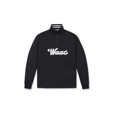 WAAC(왁골프)Men WAAC Logo Half Zip_WMTBS24121BKX