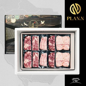 PLANN 이베리코 베요타 프리미엄 선물세트 4호 2.0kg(목살400,악어400,항정400,황제400,눈꽃400)