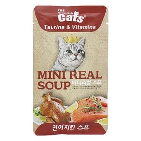 더캣츠 미니리얼 스프 연어 치킨 40g