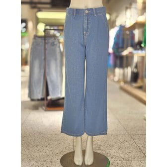 베네통 [파주점] 원턱 롱 해지 데님 팬츠 BADP55431-BL