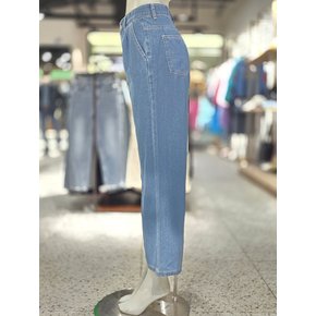 [파주점] 원턱 롱 해지 데님 팬츠 BADP55431-BL