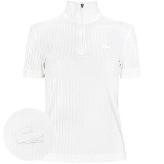 라코스테 [부산점] 화이트 로고 폴로 집업 티셔츠 DF7563 70V