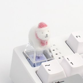 키캡(투명)-폴라베어 캐릭터 포인트 아티산 입체 3D 커스텀 기계식 키보드 esc키 선물 꾸미기