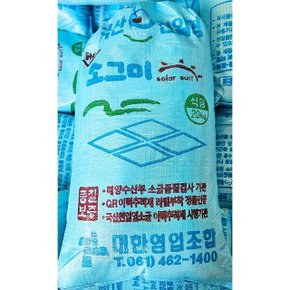 소그미 천일염 굵은 20kg 국산 신안 소금 업소 식당 (WCE8B0A)