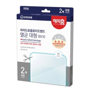 유한양행 해피홈 하이드로콜로이드 밴드(멸균대형 1010) 2매