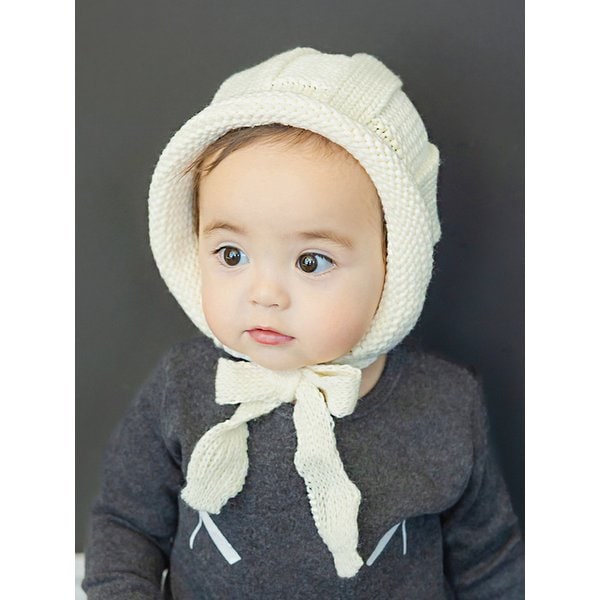 A19105 돌돌 니트 보넷