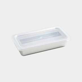 스텐밧드 직사각 미드롱(밧드+망+뚜껑) 밧드 사각 트레이 스텐용기