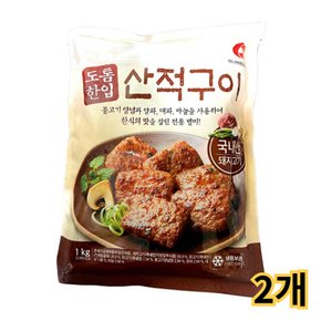 에프앤지 도톰한입 산적구이 1kgx2개 무료배송 /냉동 안주 간식 반찬 간편조리