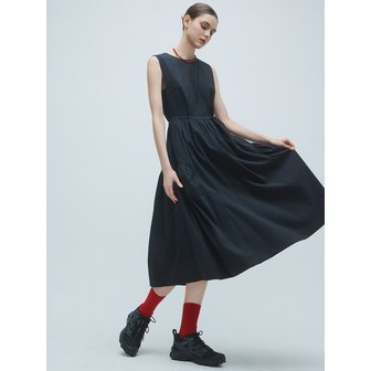 이보크에라 PUFF STRING LONG DRESS(BLACK)