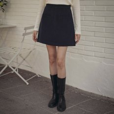 Grace tweed skirt_Navy