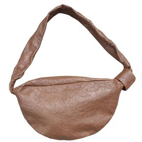 [최초판매가223800원]Baguette Leather Cross Bag (HOBO) / Toffee