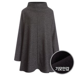 루즈핏 국산 A라인 기모 반폴라 티셔츠 RBP-WSH-0702-차콜-Z