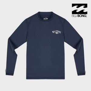 빌라봉 [공식] 빌라봉 키즈 1973 아치 웨이브 루즈핏 래쉬가드 DARK GREY HEATHER