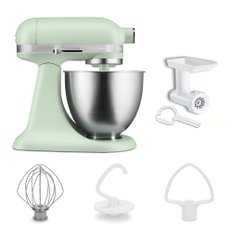 키친 에이드 KitchenAid 3.5QT 스탠드 믹서+후드 그라인더 특별 세트 피스타치오