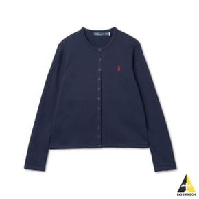 RALPH LAUREN W 프렌치 테리 카디건-뉴포트 네이비 106955968