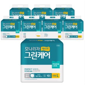 모나리자 액티브 그린케어 언더웨어 대형 성인용 기저귀 10매 x 8팩 (80매)