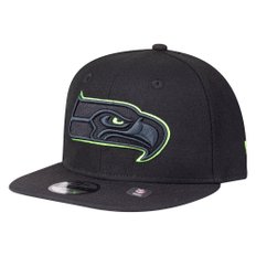 뉴에라 9Fifty 스냅백 키즈 캡 - NFL 시애틀 시호크스 블랙 - 유스용