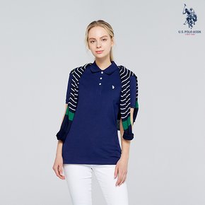 [U.S. POLO ASSN.] 여성 SUMMER PQ 티셔츠_NAVY