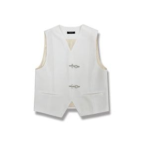 TR hanger loop Buckle vest (Ivory)